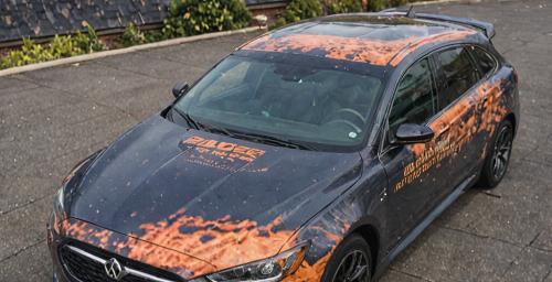 Custom design vinyl wrap